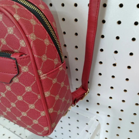 Women’s Red monogram Backpack Dimension L8"×H7.5"×W3" casual - Picture 5 of 8